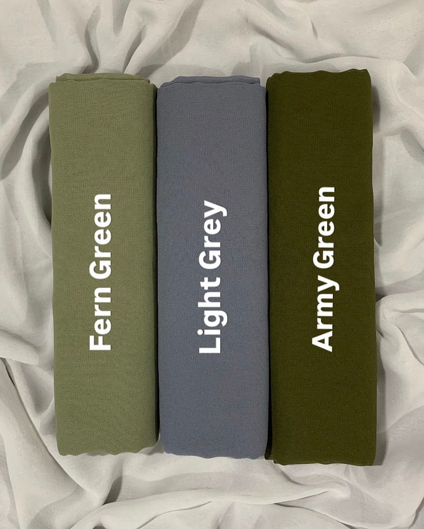 Plain Georgette Hijab