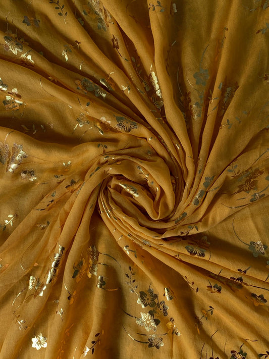 Yellow Foil Hijab
