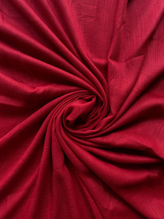Red Turkish Lawn Hijab