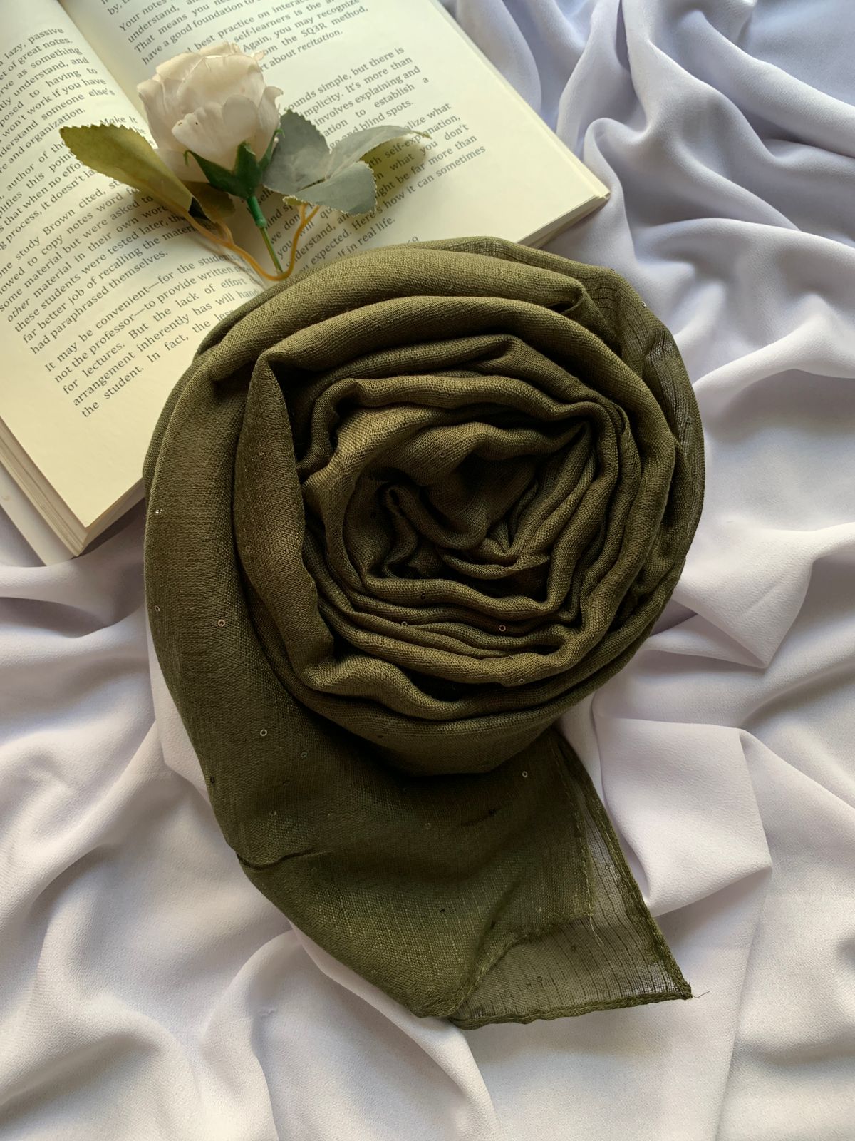 Army Green Sequence Hijab
