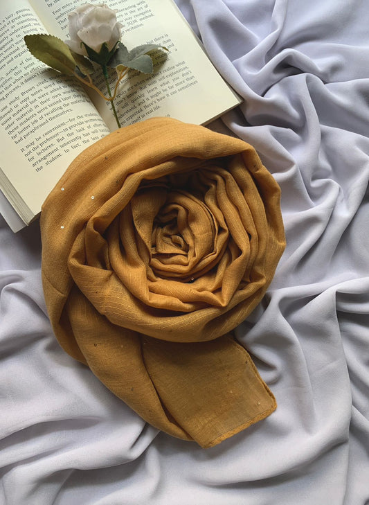 Yellow Sequence Hijab