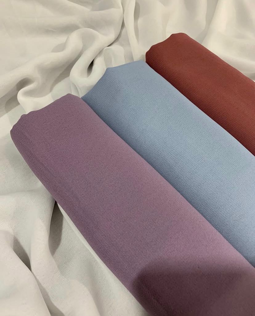 Plain Georgette Hijab